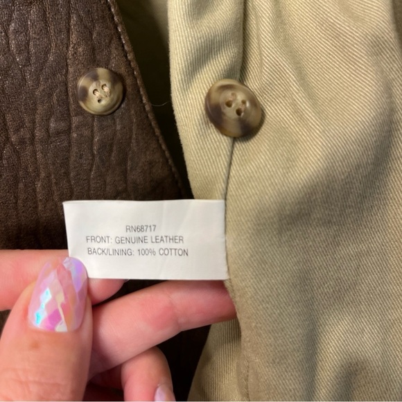 Huntington Vintage Brown Genuine Leather Vest for Men Size Large - Picture 5 of 13